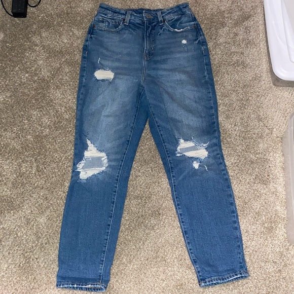 Old Navy Higher High Rise Jeans ***Professionally Tailored Waist*** - Picture 1 of 4